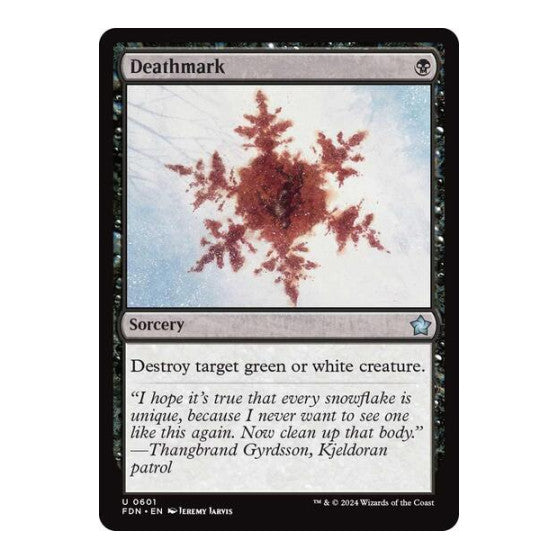 Deathmark (FDN) #601 Uncommon (Lightly Played) Foundations Magic: The Gathering: 2024