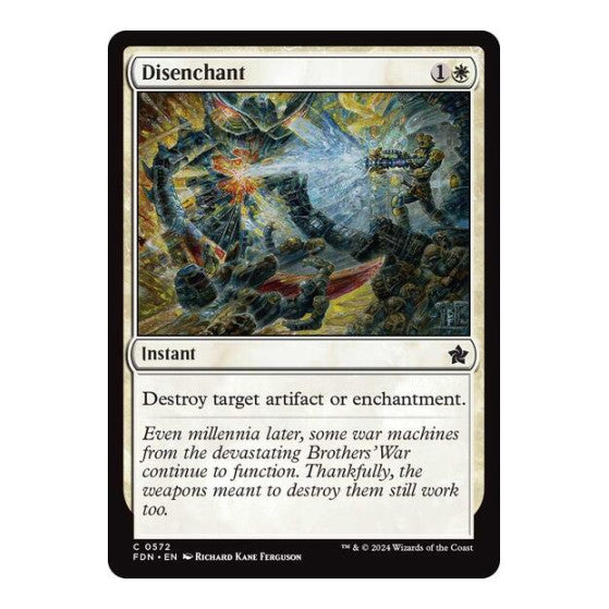 Disenchant (FDN) #572 Common (Lightly Played) Foundations Magic: The Gathering: 2024