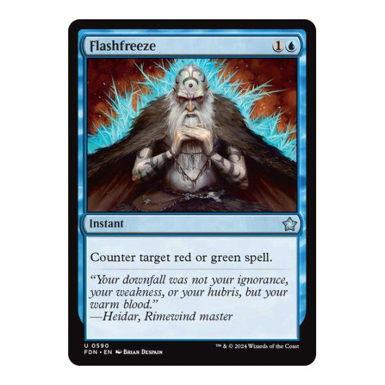 Flashfreeze (FDN) #590 Uncommon (Lightly Played) Foundations Magic: The Gathering: 2024