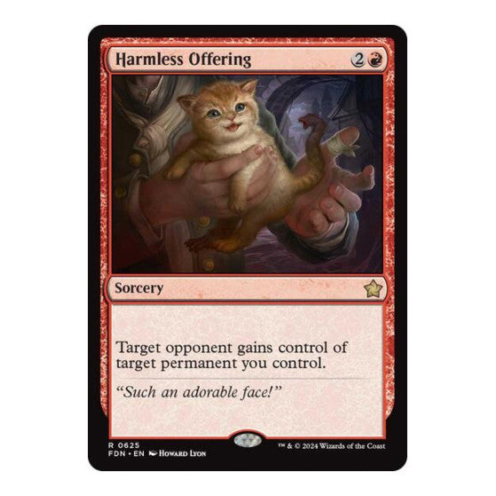 Harmless Offering (FDN) #625 Rare (Lightly Played) Foundations Magic: The Gathering: 2024