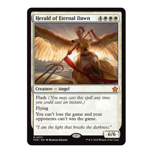 Herald of Eternal Dawn (FDN) #17 Mythic Rare (Lightly Played) Foundations Magic: The Gathering: 2024