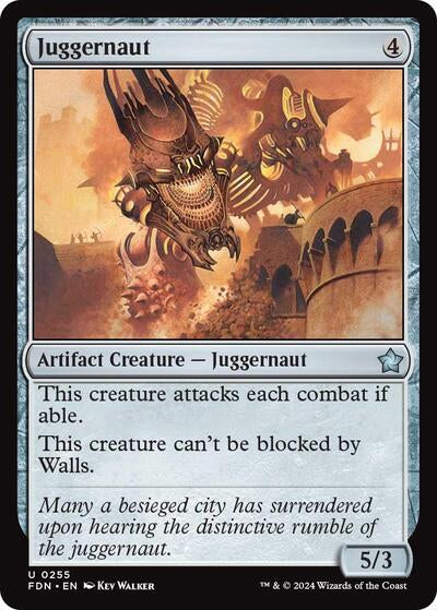 Juggernaut (FDN) #255 Uncommon (Lightly Played) Foundations Magic: The Gathering: 2024