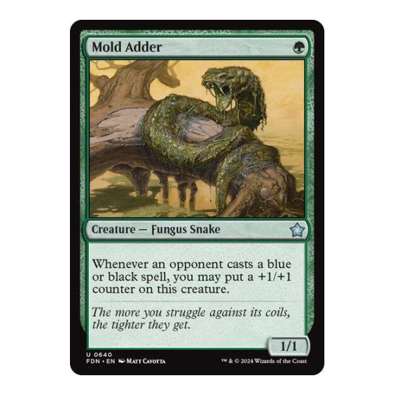 Mold Adder (FDN) #640 Uncommon (Lightly Played) Foundations Magic: The Gathering: 2024