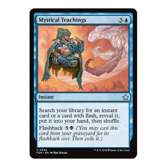 Mystical Teachings (FDN) #594 Uncommon (Lightly Played) Foundations Magic: The Gathering: 2024
