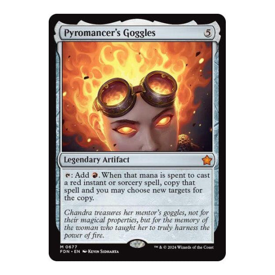 Pyromancers Goggles (FDN) #677 Mythic Rare (Lightly Played) Foundations Magic: The Gathering: 2024