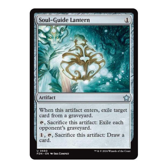 Soul Guide Lantern (FDN) #680 Uncommon (Lightly Played) Foundations Magic: The Gathering: 2024