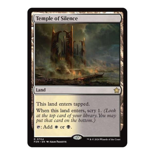 Temple of Silence (FDN) #704 Rare (Lightly Played) Foundations Magic: The Gathering: 2024