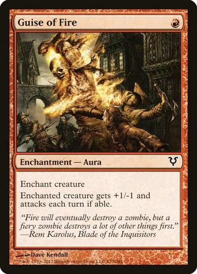 Guise of Fire (AVR) #137 Common (Lightly Played) Avacyn Restored Magic: The Gathering: 2012
