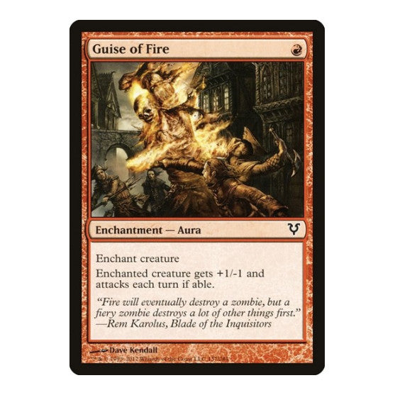 Guise of Fire (AVR) #137 Common (Lightly Played) Avacyn Restored Magic: The Gathering: 2012