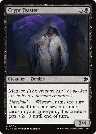Crypt Feaster (FDN) #59 Common Foundations Magic: The Gathering: 2024