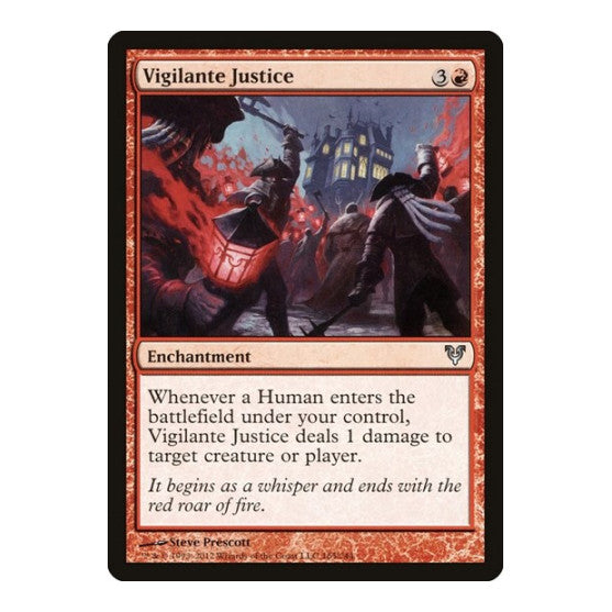 Vigilante Justice (AVR) #165 Uncommon (Lightly Played) Avacyn Restored Magic: The Gathering: 2012