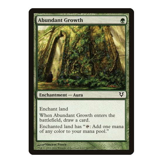 Abundant Growth (AVR) #167 Common Avacyn Restored Magic: The Gathering: 2012