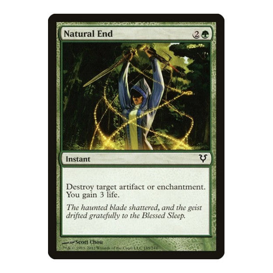 Natural End (AVR) #185 Common (Lightly Played) Avacyn Restored Magic: The Gathering: 2012