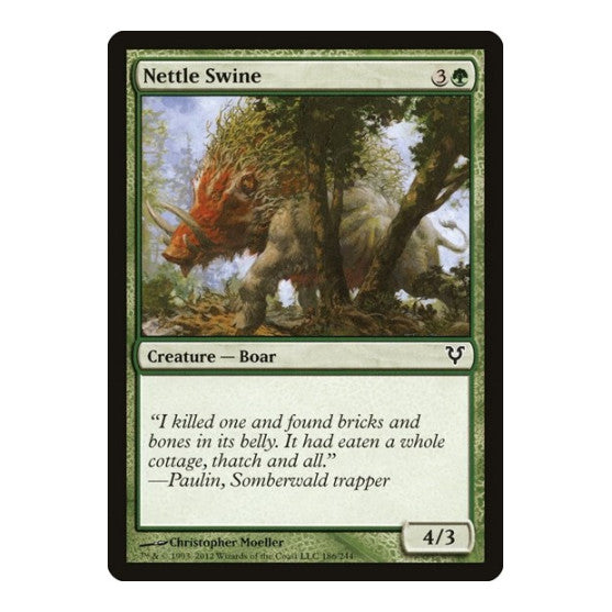 Nettle Swine (AVR) #186 Common (Lightly Played) Avacyn Restored Magic: The Gathering: 2012