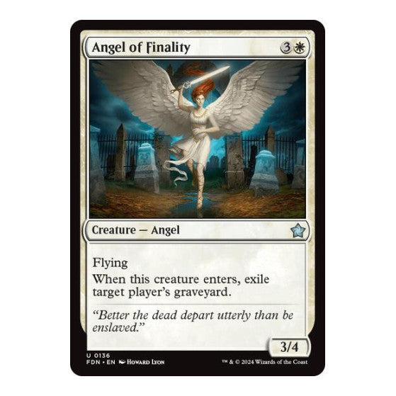 Angel of Finality (FDN) #136 Uncommon Foundations Magic: The Gathering: 2024