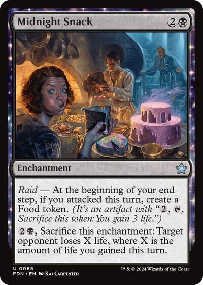 Midnight Snack (FDN) #65 Uncommon (Lightly Played) Foundations Magic: The Gathering: 2024