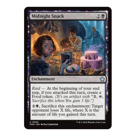 Midnight Snack (FDN) #65 Uncommon (Lightly Played) Foundations Magic: The Gathering: 2024