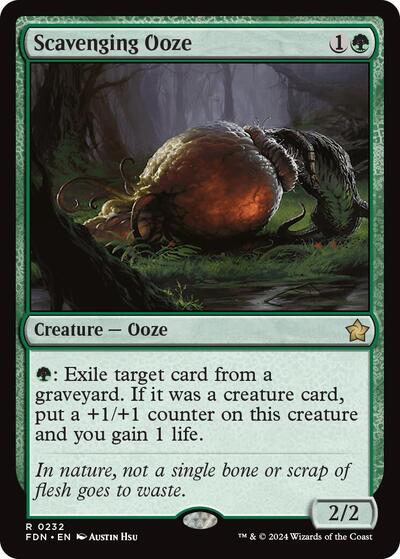 Scavenging Ooze (FDN) #232 Rare (Near Mint) Foundations Magic: 2024