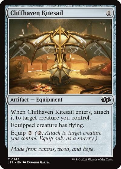 Cliffhaven Kitesail (J25) #748 Common (Lightly Played) Foundations Jumpstart Magic: The Gathering: 2024