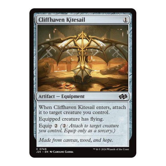 Cliffhaven Kitesail (J25) #748 Common (Lightly Played) Foundations Jumpstart Magic: The Gathering: 2024