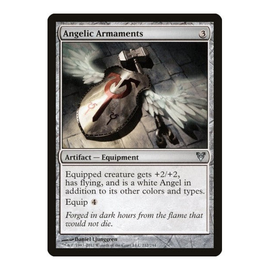 Angelic Armaments (AVR) #212 Uncommon (Lightly Played) Avacyn Restored Magic: The Gathering: 2012