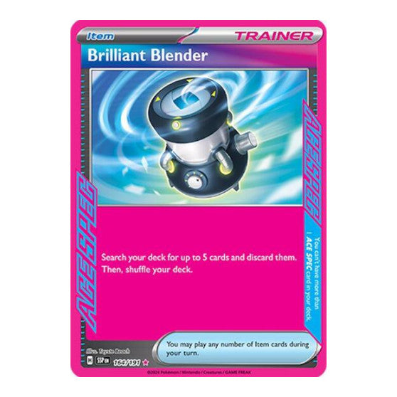 Brilliant Blender (SSP) #164/191 ACE SPEC Rare (Holofoil Near Mint) SV08: Surging Sparks Pokemon: 2024