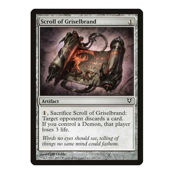 Scroll of Griselbrand (AVR) #221 Common (Lightly Played) Avacyn Restored Magic: The Gathering: 2012