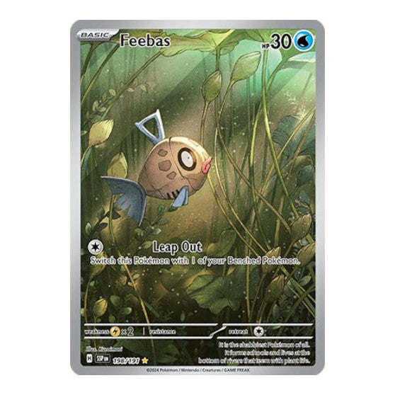 Feebas - 198/191 (SSP) #198/191 Illustration Rare (Holofoil Near Mint) SV08: Surging Sparks Pokemon: 2024