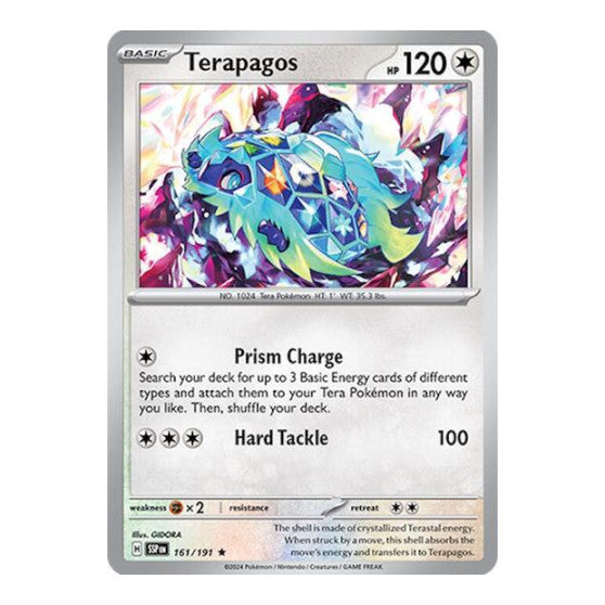 Terapagos (SSP) #161/191 Rare (Holofoil Lightly Played) SV08: Surging Sparks Pokemon: 2024