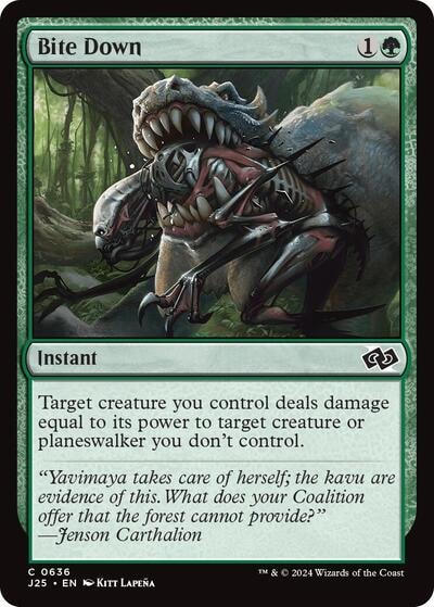 Bite Down (J25) #636 Common (Lightly Played) Foundations Jumpstart Magic: The Gathering: 2024