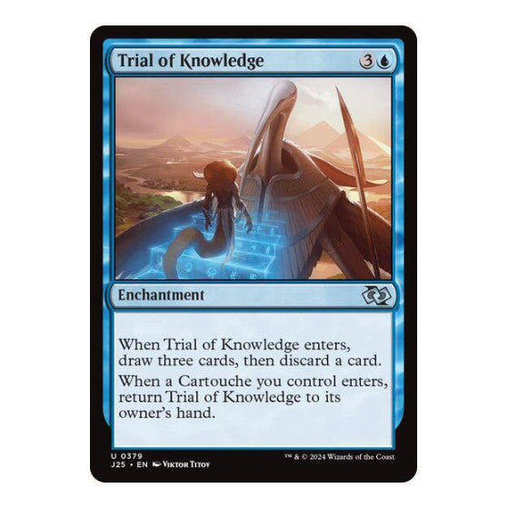 Trial of Knowledge (J25) #379 Uncommon (Lightly Played) Foundations Jumpstart Magic: The Gathering: 2024