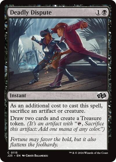 Deadly Dispute (J25) #115 Common (Lightly Played) Foundations Jumpstart Magic: The Gathering: 2024