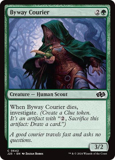 Byway Courier (J25) #642 Common (Lightly Played) Foundations Jumpstart Magic: The Gathering: 2024