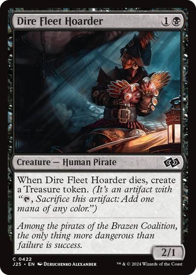 Dire Fleet Hoarder (J25) #422 Common (Lightly Played) Foundations Jumpstart Magic: The Gathering: 2024