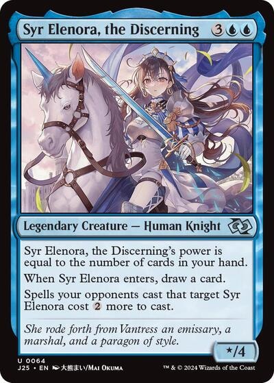 Syr Elenora the Discerning Anime (J25) #64 Uncommon (Lightly Played) Foundations Jumpstart Magic: The Gathering: 2024