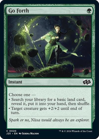 Go Forth (J25) #20 Common (Lightly Played) Foundations Jumpstart Magic: The Gathering: 2024