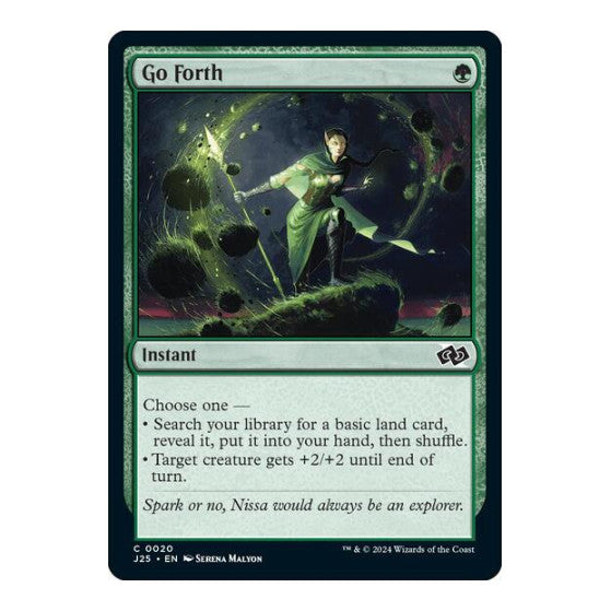 Go Forth (J25) #20 Common (Lightly Played) Foundations Jumpstart Magic: The Gathering: 2024