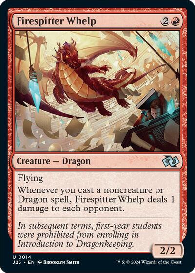 Firespitter Whelp (J25) #14 Uncommon (Lightly Played) Foundations Jumpstart Magic: The Gathering: 2024
