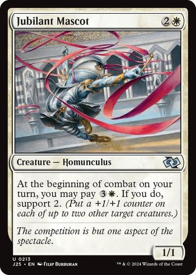Jubilant Mascot (J25) #213 Uncommon (Lightly Played) Foundations Jumpstart Magic: The Gathering: 2024