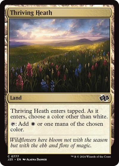 Thriving Heath (J25) #777 Common (Lightly Played) Foundations Jumpstart Magic: The Gathering: 2024