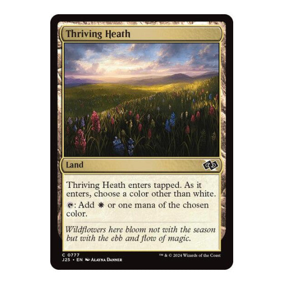 Thriving Heath (J25) #777 Common (Lightly Played) Foundations Jumpstart Magic: The Gathering: 2024