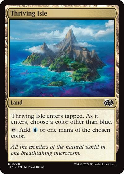 Thriving Isle (J25) #778 Common (Lightly Played) Foundations Jumpstart Magic: The Gathering: 2024