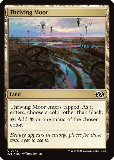 Thriving Moor (J25) #779 Common (Lightly Played) Foundations Jumpstart Magic: The Gathering: 2024