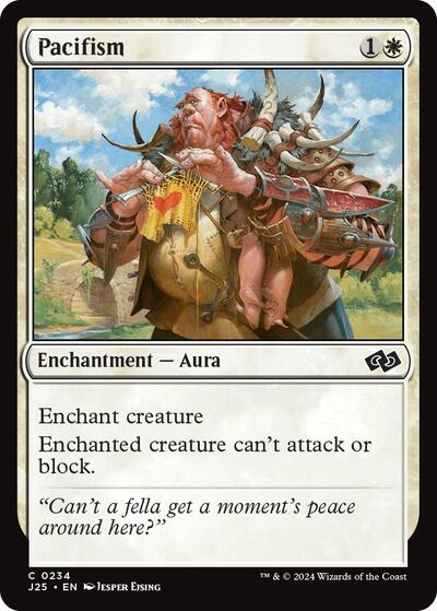 Pacifism (J25) #234 Common (Lightly Played) Foundations Jumpstart Magic: The Gathering: 2024