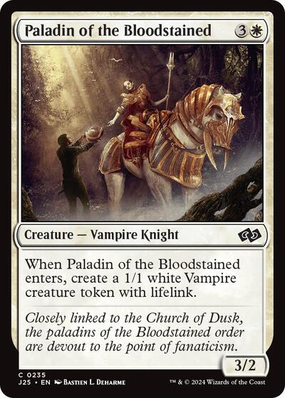Paladin of the Bloodstained (J25) #235 Common (Lightly Played) Foundations Jumpstart Magic: The Gathering: 2024