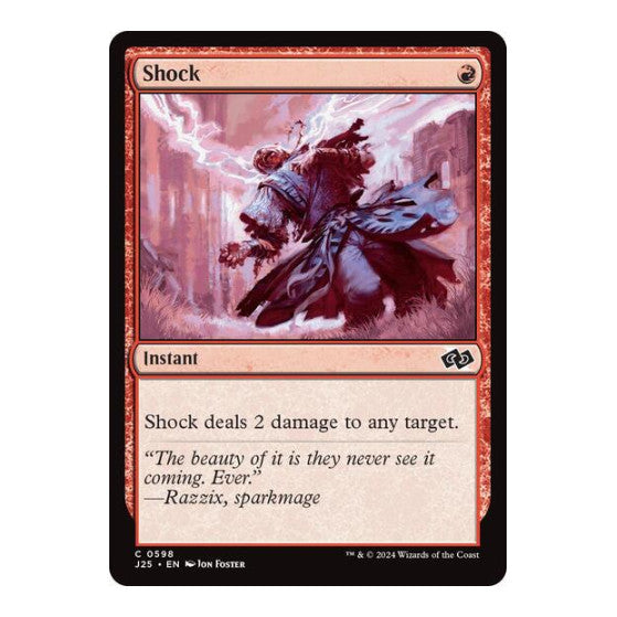 Shock (J25) #598 Common (Lightly Played) Foundations Jumpstart Magic: The Gathering: 2024