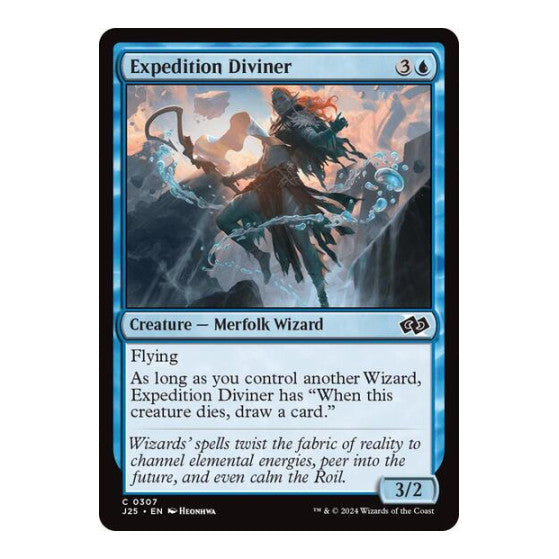 Expedition Diviner (J25) #307 Common (Lightly Played) Foundations Jumpstart Magic: The Gathering: 2024