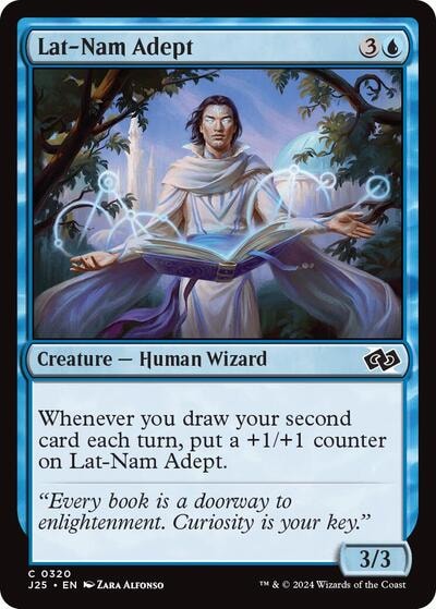 Lat Nam Adept (J25) #320 Common (Lightly Played) Foundations Jumpstart Magic: The Gathering: 2024