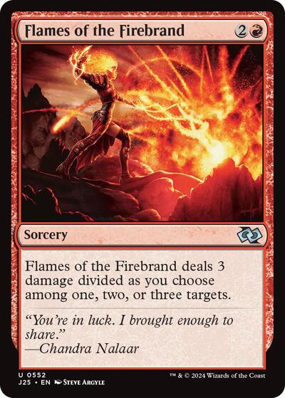 Flames of the Firebrand (J25) #552 Uncommon (Lightly Played) Foundations Jumpstart Magic: The Gathering: 2024