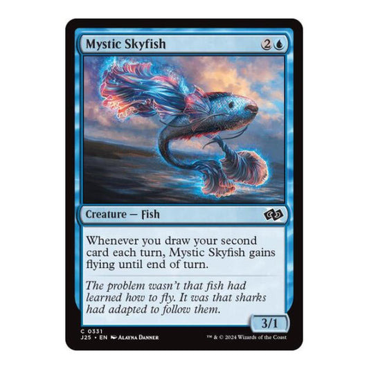 Mystic Skyfish (J25) #331 Common (Lightly Played) Foundations Jumpstart Magic: The Gathering: 2024